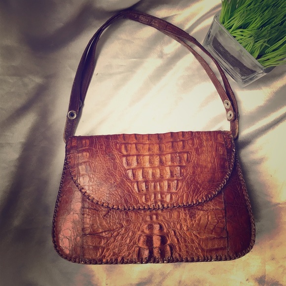 crocodile leather purse